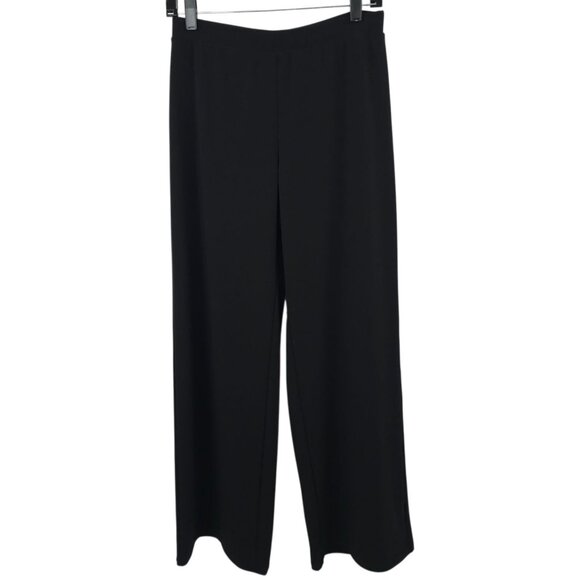 Chicos Pull On Pants Womens 0 US 4/6 Stretch Wide Leg Mid Rise Elastic Waist - Picture 1 of 16